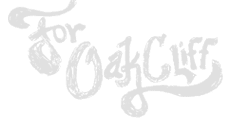 For Oak Cliff transparent logo for homepage of website.