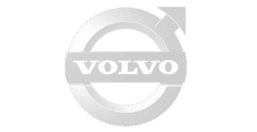 Volvo transparent logo for Think Branded Media homepage.