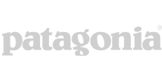 Patagonia transparent logo for Think Branded Media homepage.